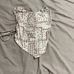 Patterned Bandana Top
